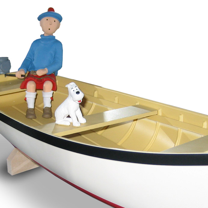 Barque île noire tintin aroutcheff objets du mythe collection achat vente
